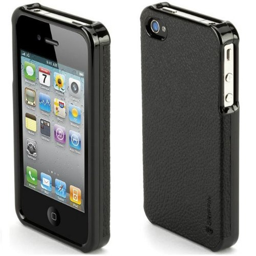 Griffin Elan Form Leather Case for iPhone 4S (AT&T - Verizon & Sprint) - Black (Bulk Packaging)