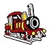 Red Train DIY Applique Embroidered Sew Iron on Patch TR-003