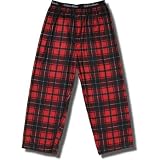 Calvin Klein Microfiber Flannel Lounge Pants for Boys in Red/Black plaid