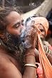 Yogi Poster Smoking Chillum Photographic Print