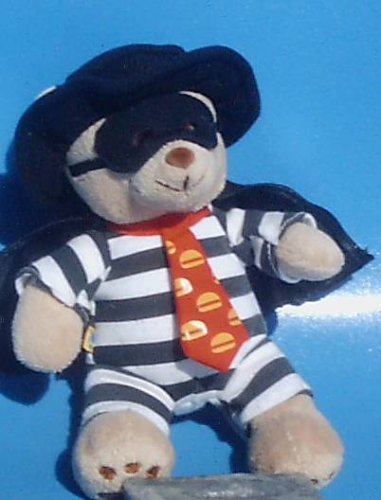 51j7R4n52TL 6 Hamburglar Bear; McDonalds Hamburglar Teddy Bear Plush