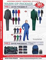 Anaconda Sports&reg; Warm-Up Basketball Team Package (Call 1-800-398-7625 to order)