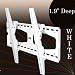 Cheetah Mounts White APTMMW Tilt Wall Mount for 32"-55" Plasma and LCD TVs and Displays