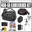 Deluxe Accessory Outfit for The Sony Handycam Camcorder HDR-SR10 SR11 and SR12 ASONHDRSRK2