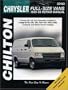 Dodge Vans, 1989-98 (Chilton's Total Car Care Repair Manuals)