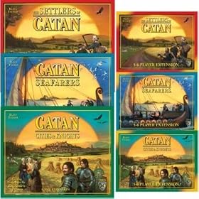 Click here to buy Settlers of Catan Friends and Family Pack - 4th Ed (2007) by Mayfair.