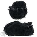 Bear Feet Slippers for Women and Men: Black Bear Paw Slippers for Men and Women
