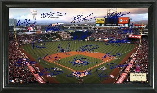 Highland Mint MLB Los Angeles Angels Signature Field Framed Art