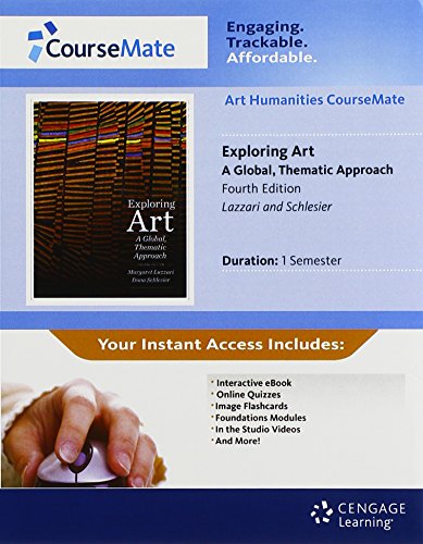 CourseMate Printed Access Card for Lazzari/Schlesier's Exploring Art: A Global, Thematic Approach, 4th
