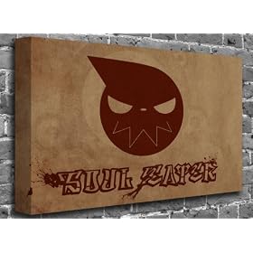Soul - Eater Logo Animated Comic Canvas Art Canvas Print Picture print Size: (16" x 12")