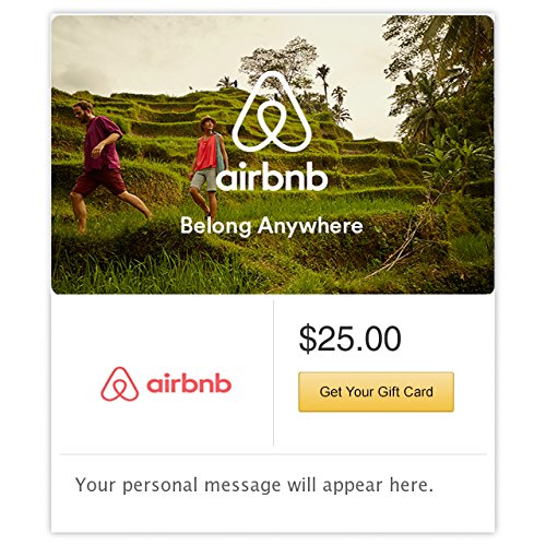 Airbnb Hills Gift Cards - E-mail Delivery