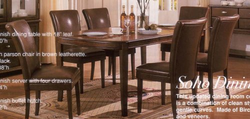 Two Soho Collection Parson Brown Leatherette