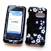 LG Rumor Touch LN510 (Sprint) Snap-on Protector Hard Case Image Cover "Midnight Flowers" Design