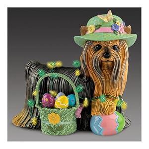 Easter Delight Yorkie Figurine by The Bradford Exchange by The Bradford Exchange