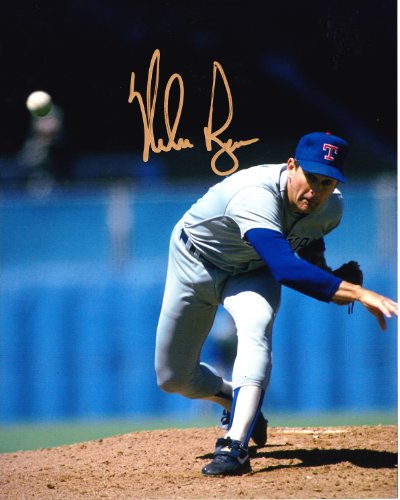 Nolan Ryan signed autographed 8 x 10 photo Texas Rangers