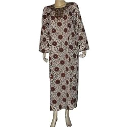 Womens Summer Dress Viscose Kaftan Size M (kftn845)