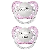 M.R. Solutions Personalized Pacifier Set - Princess/ Daddy's Girl Set