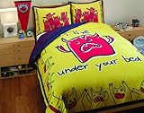 David & Goliath T300 Sateen 100-Percent Cotton Monsters Full/Queen Duvet Se ....