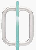 CRL 6 Chrome Tubular Back-to-Back 3/4 Diameter Shower Door Pull Handles