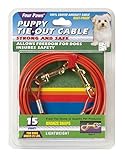 Four Paws 15 Foot Puppy Dog Tie Out Cable