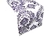 10 Eggplant Purple White Flocked Damask Table Runners