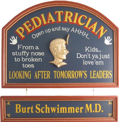 Personalized Wood Sign - PEDIATRICIAN