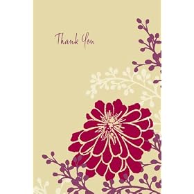 Silhouette Thank You Notes Includes 12 Cards and 12 Envelopes (90066)