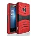 STARSHOP Coolpad Rogue case, Premium Durable Rugged Shell Hybrid Protective Phone Cover with Built in Kickstand with Premium Screen Protector (Red)