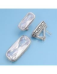 Sterling Silver Sets With Cubic Zirconia