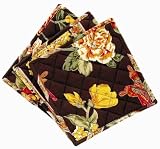 April Cornell Maple Potholder, Set of 3, Eden Brown