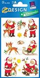 étiquettes de Noël Pères Noël