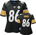 Hines Ward Pittsburgh Steelers Women's Black Replica Jersey