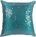 Decorative Transparent Sequins Floral Throw Pillow Cover 18