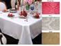European Damask Design Tablecloth White 60" by 102" Oblong / Rectangle