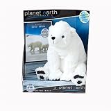 Planet Toys Planet Earth Large Plush Animals with unseen footage DVD Assortment - Polar Bear