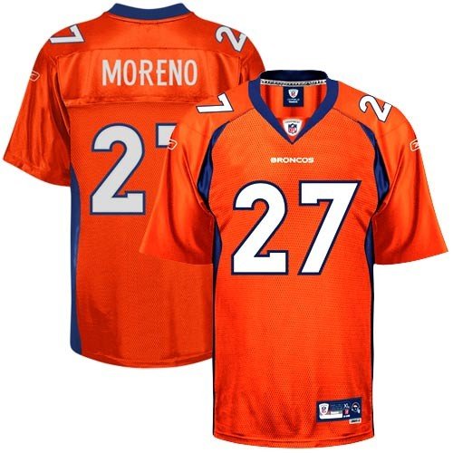 Knowshon Moreno Orange Reebok NFL Premier Denver Broncos Jersey - X-Large