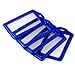 Ostart 5pcs Blue Faux Leather Business ID Credit Card Badge Holder Clear Pouch Case