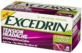 Search : Excedrin Regular Strength Pain Reliever, Tension Headache, 80-Count Express Gelcaps