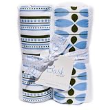 Bask Home Burp Set - Clover Blue