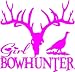 GIRL BOWHUNTER TURKEY DEER DECAL 3067T HOT PINK