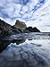 Castle Reflected in Pool with Mackerel Sky, Northumberland, UK Photographic Poster Print by David Clapp, 18x24