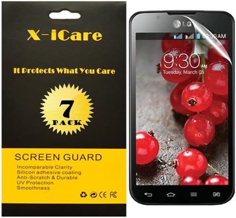 Ampiya X-iCare [7-Pack, HD Anti-Glare, Matte] for LG OPTIMUS L7 P715 Anti-Glare/Anti-Fingerprint Screen Protectors,Anti-Oil & Anti Scratch & Bubble free & Reduce Fingerprint & No rainbow [PET Film Made in Japan], Replacement Warranty