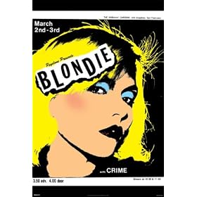 Blondie (Pop Art, at Mabuhay) Framed Music Poster Print - 24" X 36"