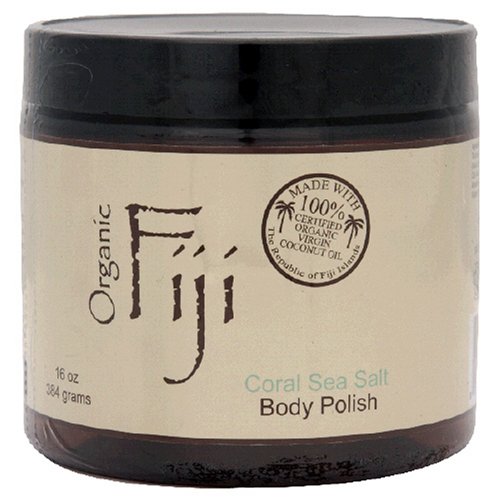 Organic Fiji Body Polish, Coral Sea Salt, 16-Ounces by Organic Fiji