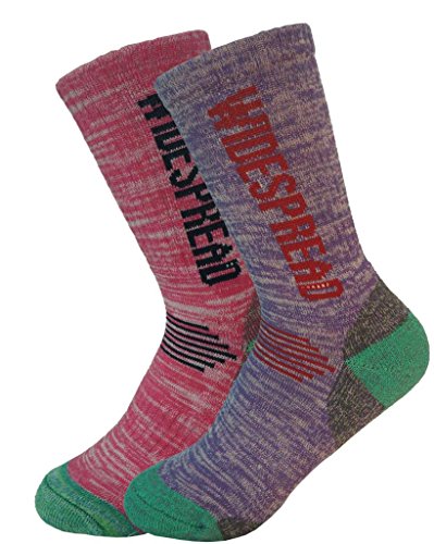 2&5Pack Women's Multi Performance Cushion Hiking/Outdoor Crew Socks Year Round