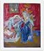Blue Vase, 1964 Original Still Life Oil Painting on Board By Carmel Art Association Artist Victor Di Gesu - Unframed Artwork