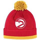 Atlanta Hawks Mitchell & Ness Jersey Stripe Cuffed Knit Hat