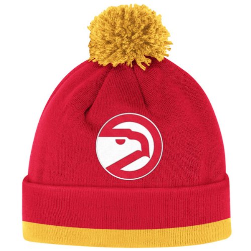 Atlanta Hawks Mitchell & Ness Jersey Stripe Cuffed Knit Hat