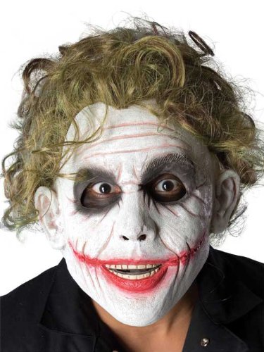  Batman The Dark Knight, Adult The Joker Foam Latex Mask With Hair