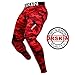 [DRSKIN] DMRB03 S Compression Tight Pants Base Layer Running Leggings Men Women (S, Red)